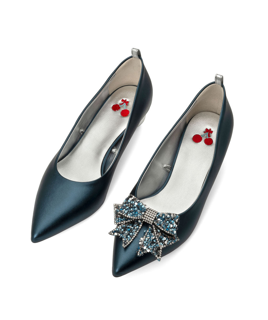 Cherriots | Recycled Leather ^ Cherry Cone ~ Silver * à la Magnetic